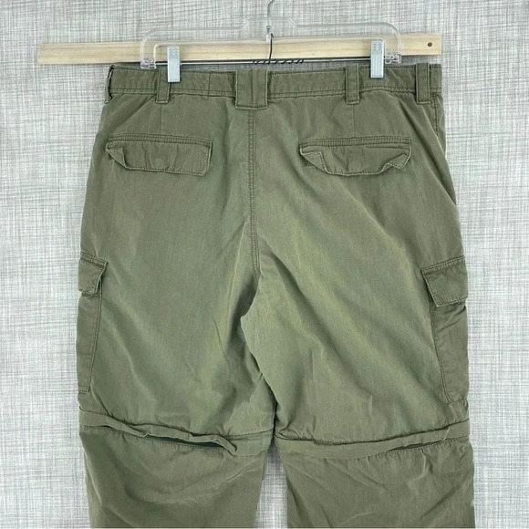 Timberland Mens Size 36x30 hybrid cargo hiking pants shorts *flaw* green 0486 - Picture 2 of 10
